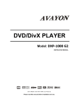 Avayon DXP-1000 G2 Instruction manual