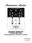 American Audio XDM-250T Instruction manual