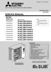 Mitsubishi Electric PLA-ZRP125 Service manual