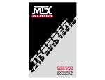 MTX 801D Owner`s manual