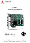 ADLINK Technology PCIe-FIW Series User`s manual