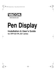 Wacom PL Series User`s guide