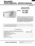 R-1380 R-1381 SUPPLEMENTAL SERVICE MANUAL