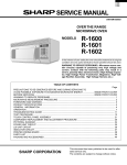 R-1600 R-1601 R-1602 SERVICE MANUAL