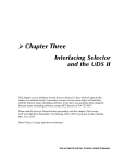 Chapter Three Interfacing Selector and the UDS II