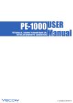 USER Manual USER Manual PE-1000