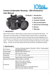 Camera Underwater Housing – ZS5 (Panasonic) User Manual