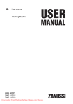 Zanussi ZWG 5100 P Washing Machine User Manual Pdf
