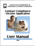 Contract Compliance Certification Manual 10 23 08