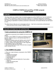 COMPIX (CYNERG) CG and STILL STORE computer STUDY