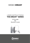 USER INSTRUCTIONS THE DREAM™ SERIES
