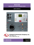 MCCB-500 - Vanguard Instruments Company, Inc.