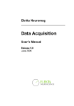 Data Acquisition: User`s Manual