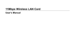 11Mbps Wireless LAN Card User Manual