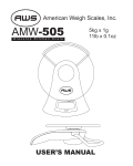 AMW-505 - (5kg x 1.0g) - User Manual