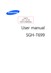User manual SGH-T699