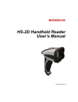 HS-2D Handheld Reader User`s Manual
