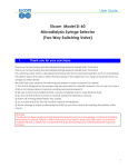 Eicom Model SI-60 Microdialysis Syringe Selector