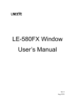 LE-580FX Window User`s Manual