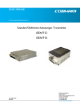 User`s Manual Standard Definition Messenger Transmitter (SDMT