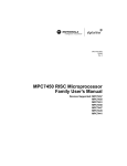 MPC7450 RISC Microprocessor Family User`s Manual
