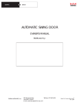 AUTOMATIC SWING DOOR