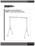 A Series Steel Gantry Cranes User Manual