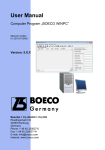 User Manual - Computer program "BOECO WINPC"