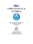 VNet User`s Manual - Mine Ventilation Services, Inc.