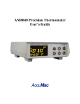 AM8040 Precision Thermometer User`s Guide