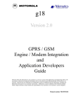 g18 Developer Manual