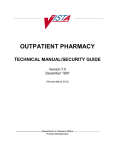 outpatient pharmacy technical manual/security guide