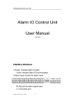 Alarm IO Control Unit User Manual