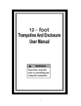 BW Generic User Manual for Three 12-ft Trampoline Models