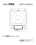 Mini PRO-30 (30x0.001g) - User Manual