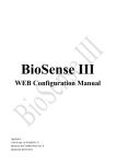 BioSense III WEB User Manual - Chiyu