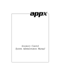 Inventory Control System Administration Manual