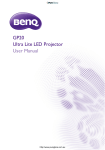 GP20 Ultra Lite LED Projector User Manual