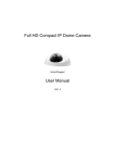 Full HD Compact IP Dome Camera User Manual