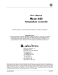 805B_Manual - Lake Shore Cryotronics, Inc.