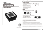 User`s Manual - Miss Solar, Solar Panel, Photovoltaic, PV, Solar