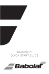 WARRANTY, QUICK START GUIDE