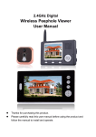 2.4GHz Digital Wireless Peephole Viewer User Manual