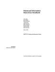 Advanced Information Assurance Handbook