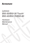 Lenovo B50-30/B50-30 Touch/ B50-45/B50-70/B50-80