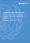 Invitation To Bid (ITB) for goods