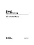 Signal Conditioning SCC Series User Manual - Nano