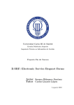 E-SRF: Electronic Service Request Forms - e