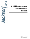 M12M Replacement Receiver User Manual - NEW!