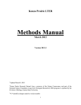 Data Methods Manual. - Konza Prairie